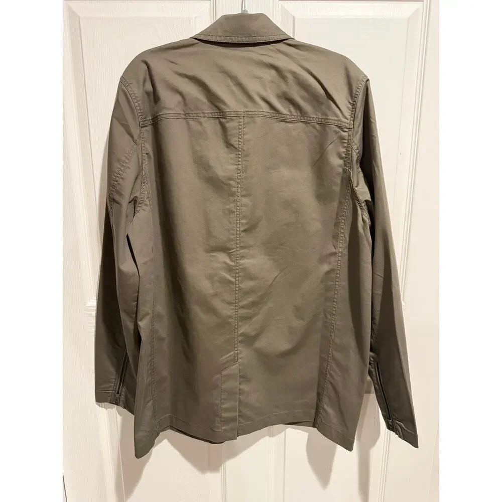 GSTQ Taupe Canteen Utility Jacket NWT Size Large Minimalist Military Chore Coat - Picture 2 of 12